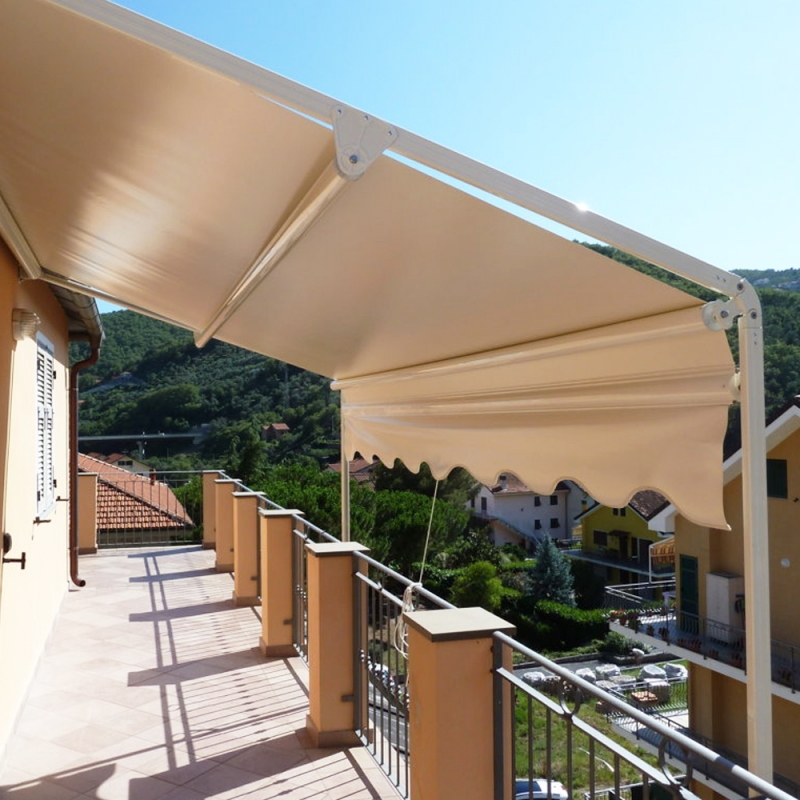 Tenda da sole con guide laterali max